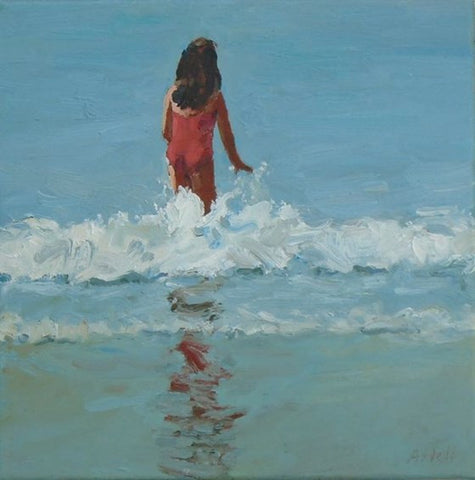 Little Red Jumping a Wave