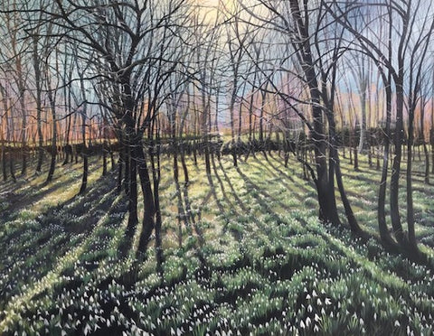 Lying on a Bed of Snowdrops