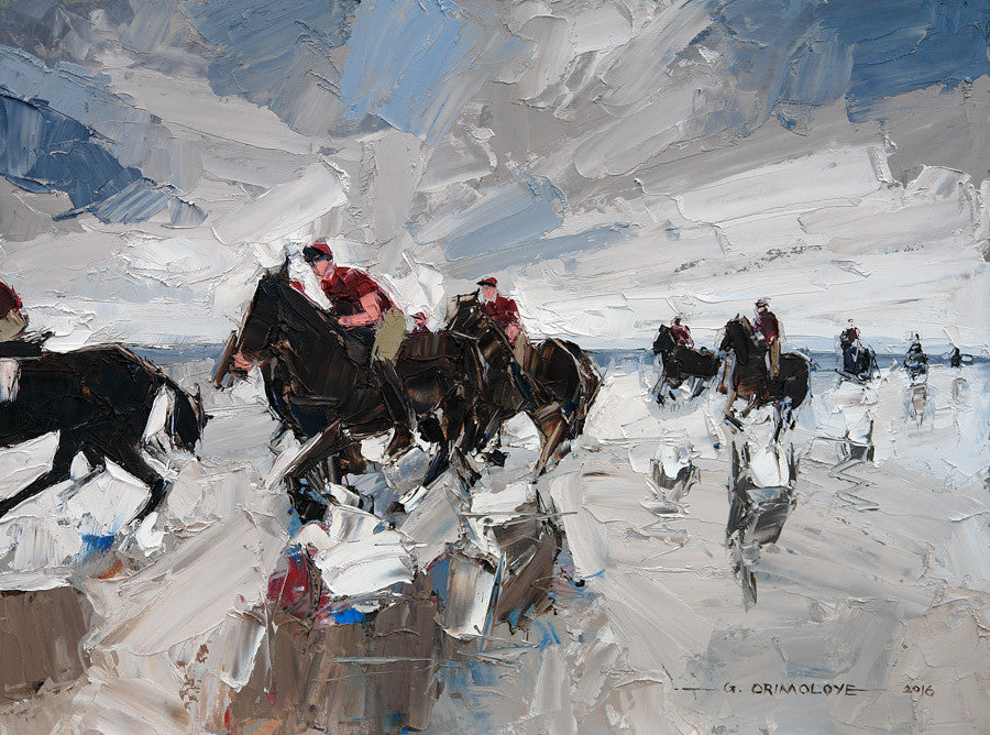 Household Cavalry, Mounted Regiment, Holkham Beach