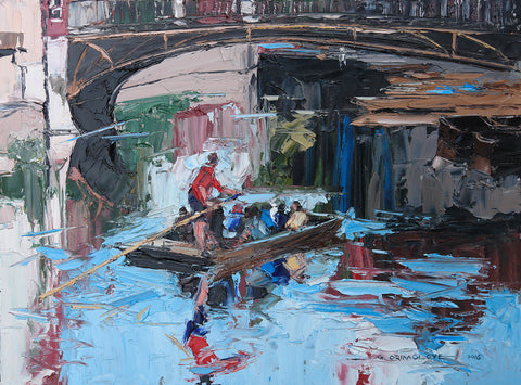 Punt and Magdalene Bridge Cambridge