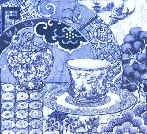 Willow Teacup & Burleigh Sugar Bowl